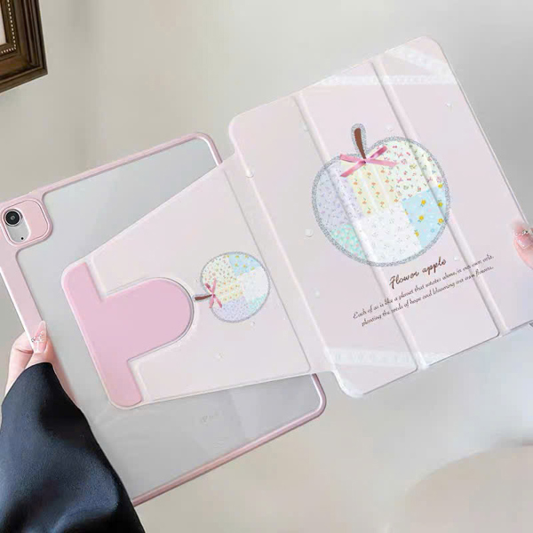 CASE IPAD HỒNG QUẢ TÁO - AIR 6/7