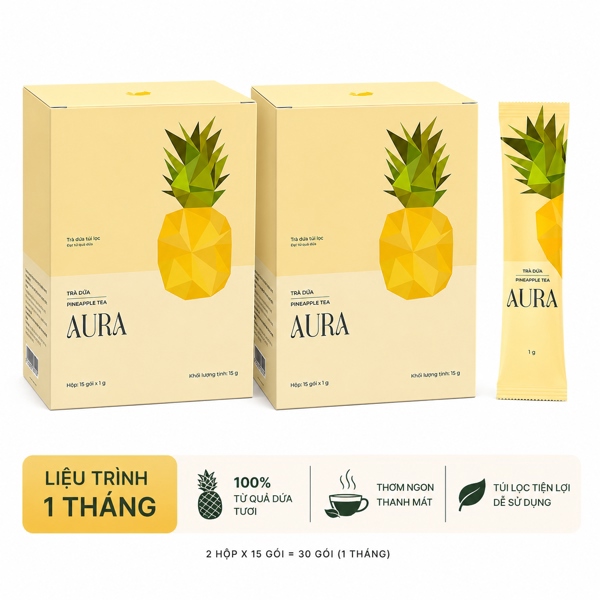 Liệu Trình 1 Tháng TRÀ DỨA PINEAPPLE TEA AURA