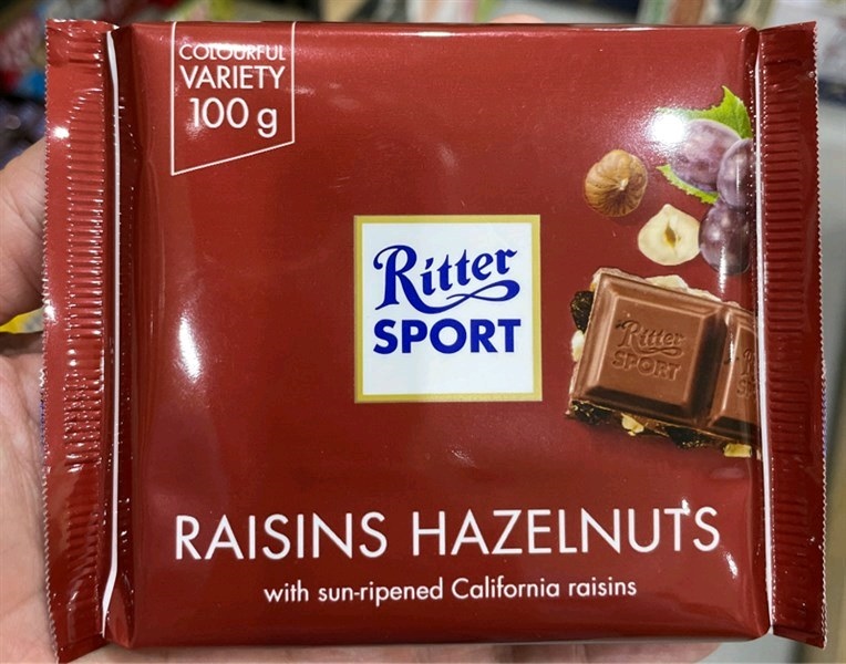 Ritter Sport Raisins hazelnuts