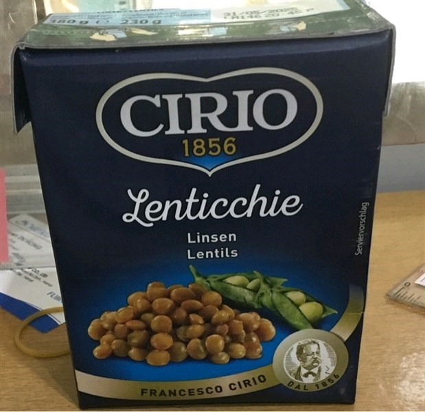 Đậu Lăng lentils hiệu Cirio 380g