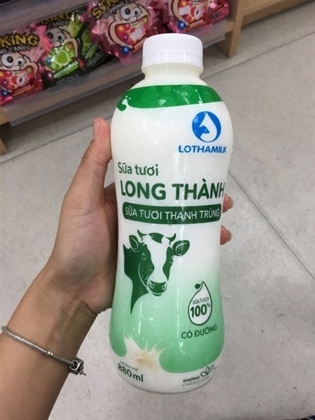 Sữa tươi Long Thành có đường 880ml
