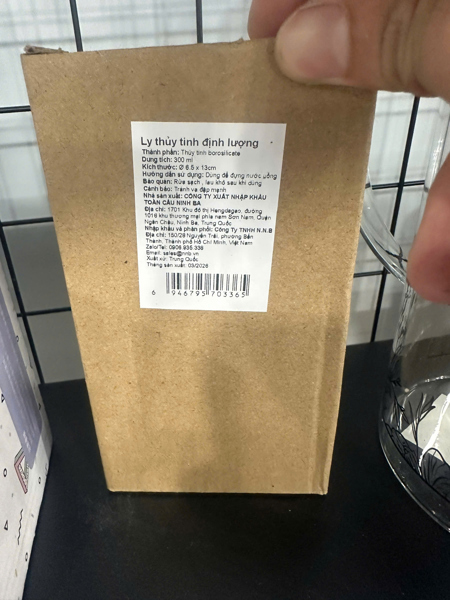 Ly thủy tinh định lượng 300ml