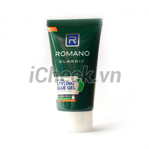 Romano - Gel vuốt tóc giữ nếp cứng 150g Classic (N.6)