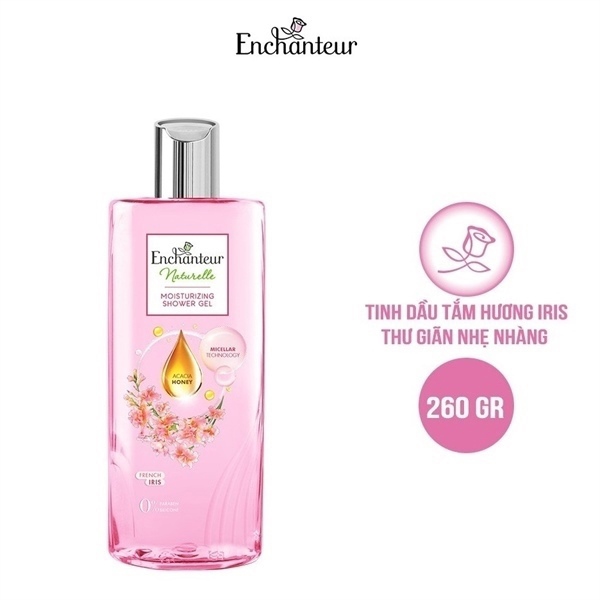Enchanteur Naturelle - Sữa tắm dưỡng da 260g hoa Iris