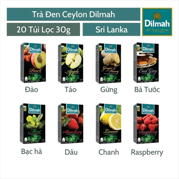 Trà túi lọc Dilmah Hương vải 20 gói