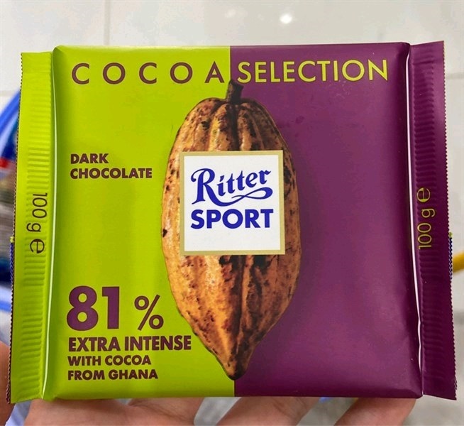 Ch Ritter Sport dark chocolate cocoa 81% 100g T7