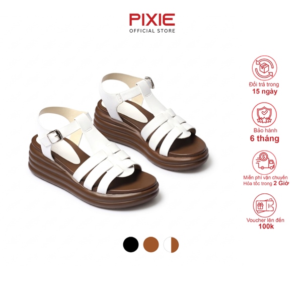 Giày Sandal Đế Xuồng Lượn Sóng 5cm Quai Đan H441