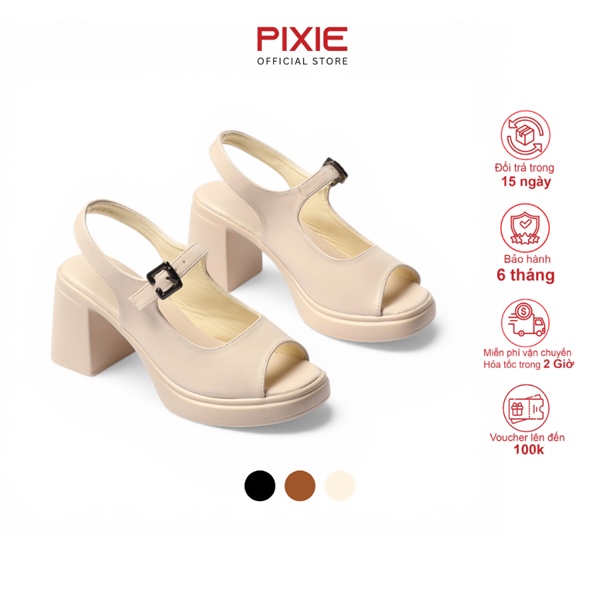 Giày Sandal 7cm Đúp Hở Mũi H453