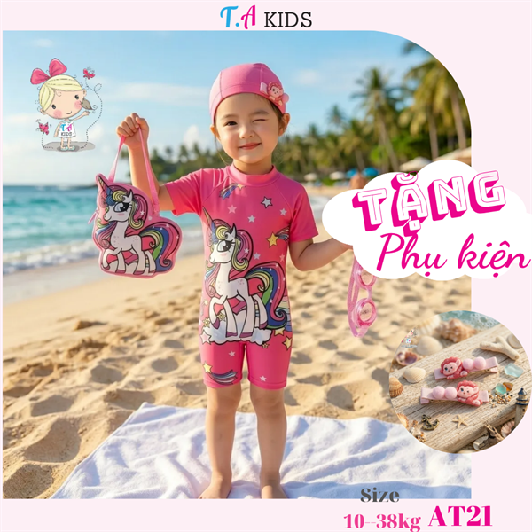 AT21 (10-38Kg) Đồ bơi Pony sao hồng