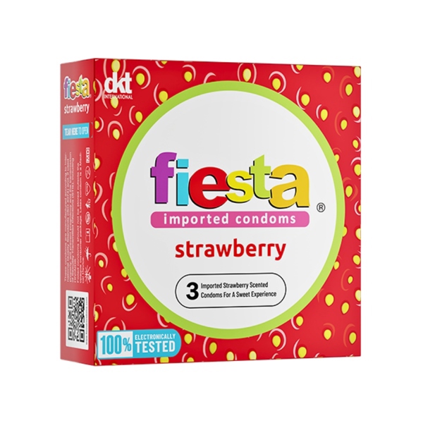 BCS Fiesta Strawberry Dâu đỏ (Hộp 3 cái) - Chân Tâm (Hộp)