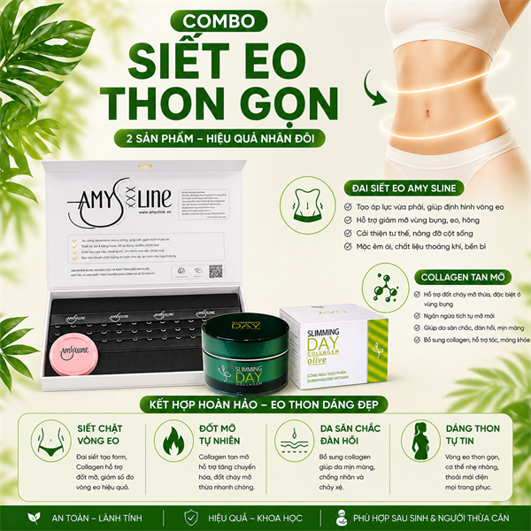COMBO Siết Eo Thon Gọn [ĐAI SIẾT EO 26CM - ĐEN]