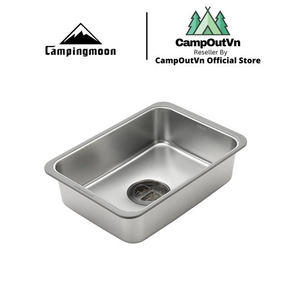 Chậu rửa inox cắm trại dùng cho bàn IGT Campingmoon CK-26 / BKCK-26 campoutvn A849