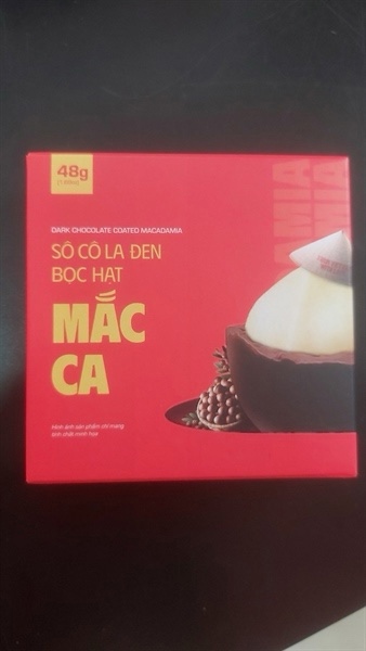 Mark&Mlik - Socola đen bọc hạt Macca 48g