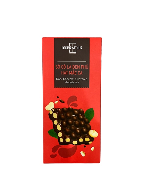 Mark&Mlik - Socola phủ hạt mắc ca 40g