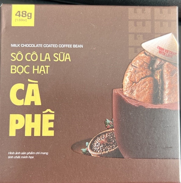Mark&Mlik - Socola sữa bọc hạt cà phê 48g