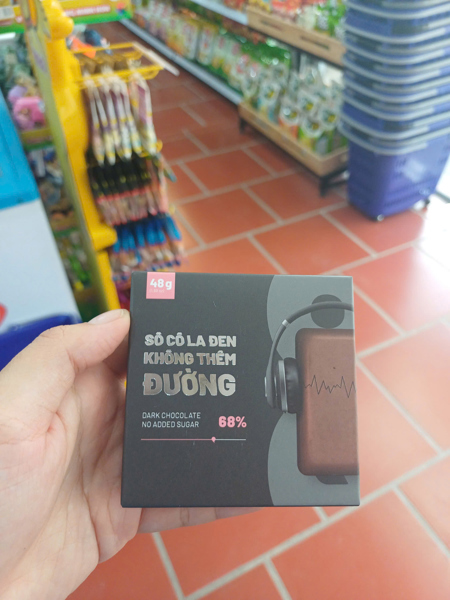 Socola đen không đường 68% 48g