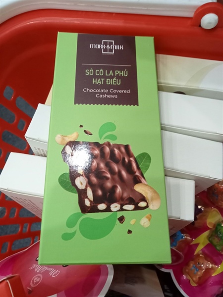 Mark&Milk - Socola phủ hạt điều 40g