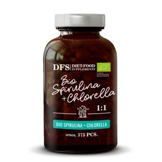 Viên tảo xoắn Spirulina Chlorella hữu cơ 150g -Diet Food