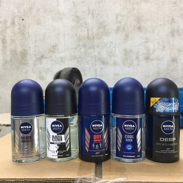 Lăn Nivea Men khô thoáng 25ml Thái