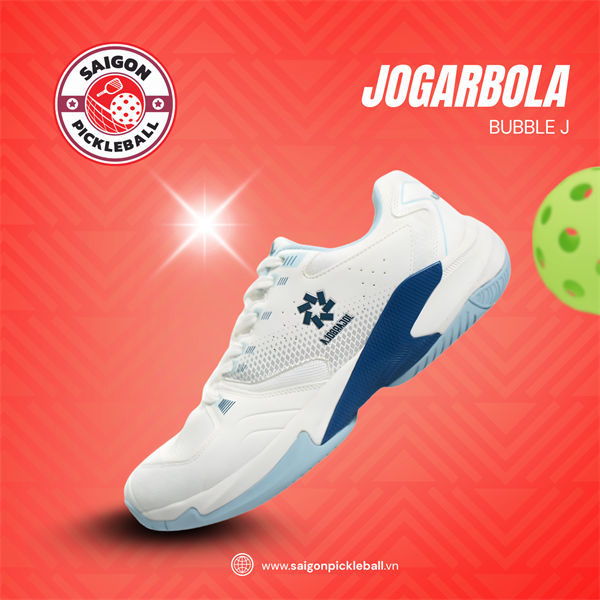 Giày Thể Thao Pickleball Jogarbola Bubble J - Trắng Navy