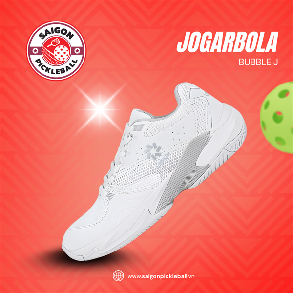 Giày Thể Thao Pickleball Jogarbola Bubble J - Màu Trắng