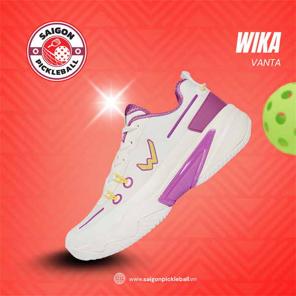 Giày Pickleball Wika Vanta - Màu Trắng Tím