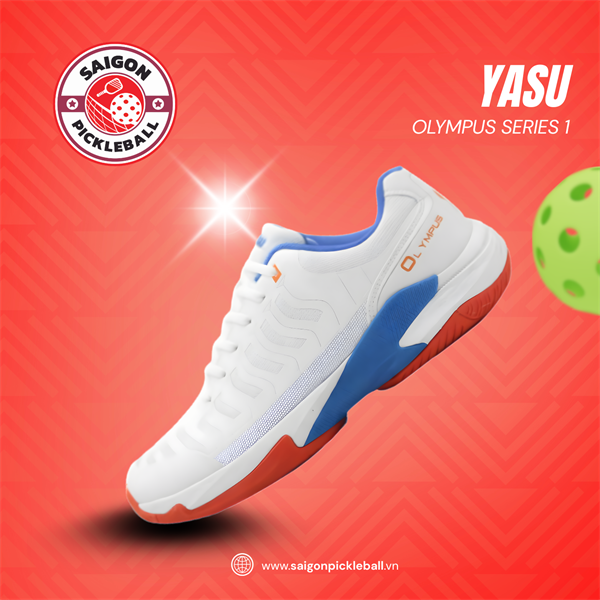 Giày Pickleball Yasu Olympus Series 1 - Màu Trắng