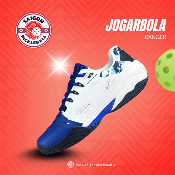 Giày Thể Thao Pickleball Jogarbola Ranger - Trắng Xanh