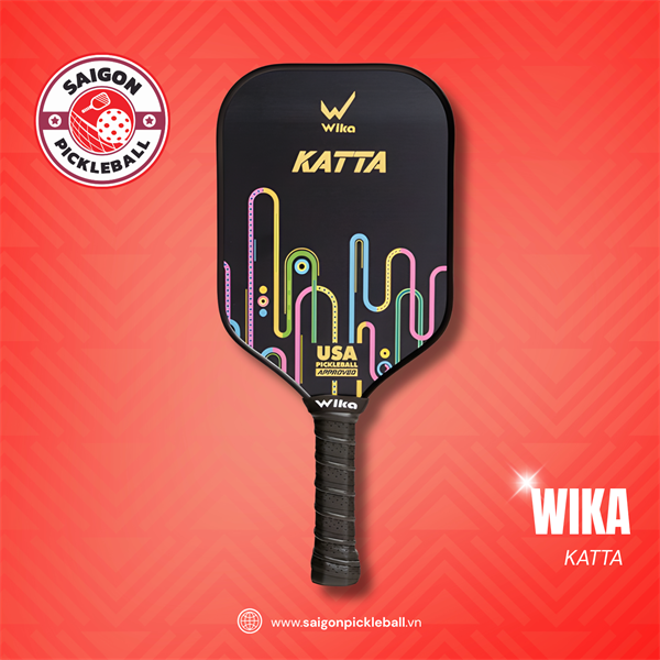 Vợt Pickleball Wika Katta - Màu Đen