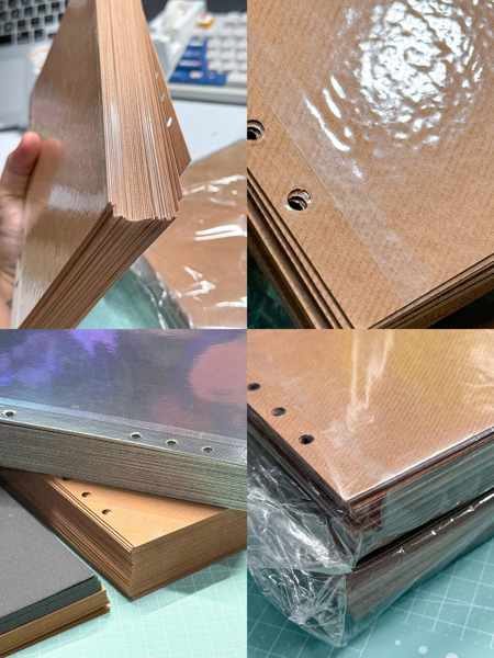 [Màu Nâu] Bộ 10 Tờ/Sheet Tự Dán Bảo Vệ Ảnh 2 Mặt A5 - Sưu Tầm Tem, Lưu Trữ Ảnh, Junk Journal, Trang Trí Sổ Tay