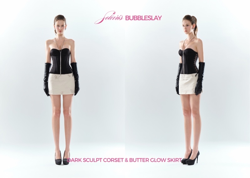 BUBBLE - DARK SCULPT CORSET