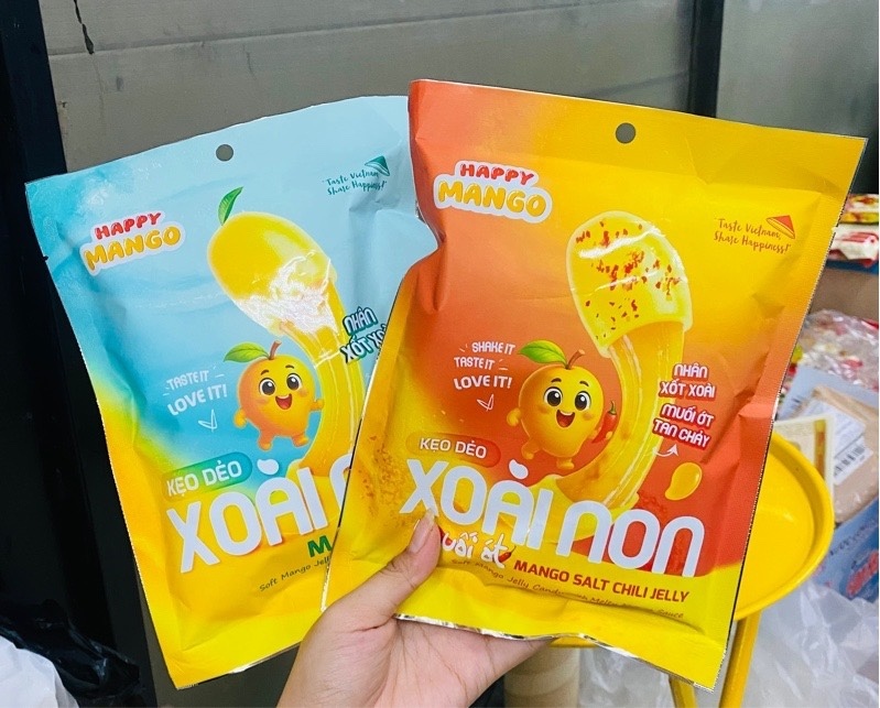 KẸO DẺO XOÀI NON NHÂN SỐT HAPPY MANGO 150G
