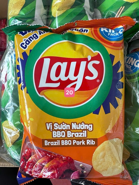 Lay's Snack vị sường nướng BBQ Brazil 53g