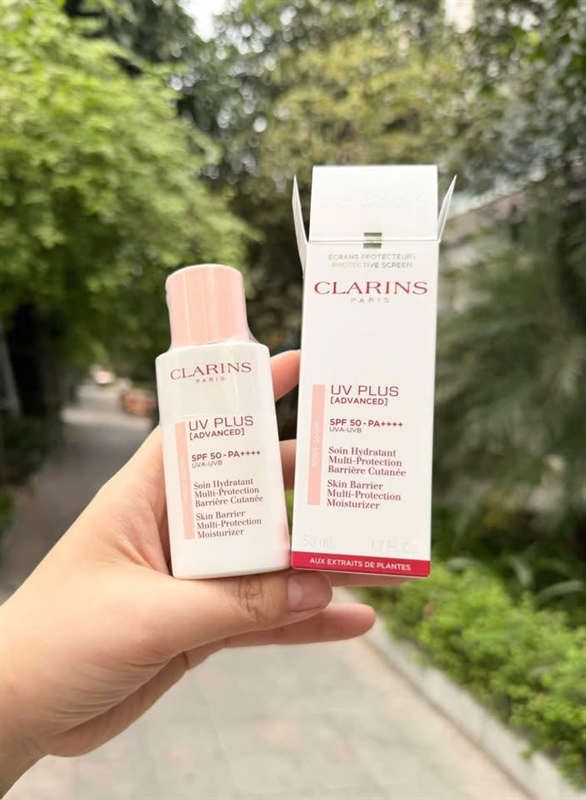 Kem chống nắng Clarin Rosy 50ml mẫu mới