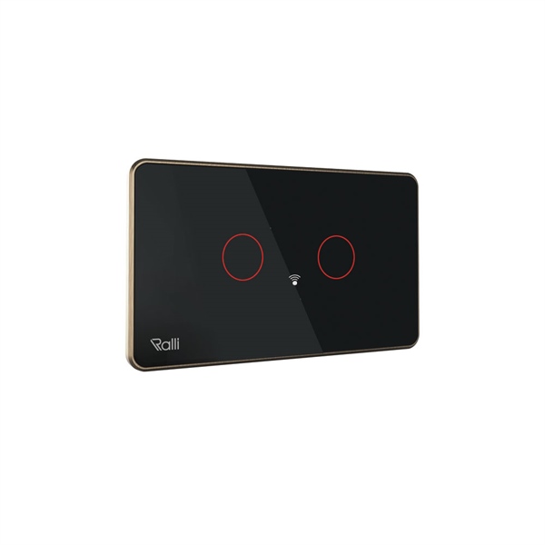 Công tắc cảm ứng thông minh wifi chữ nhật 2 chiều 2 nút bấm