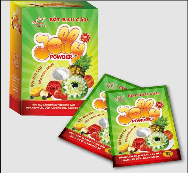 Bột rau câu dẻo jelly Hoàng Yến (Hộp)