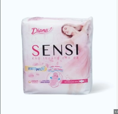 Diana Sensi Siêu Mỏng Cánh 8m (Trắng)