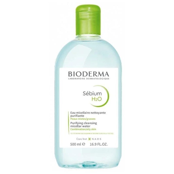 NƯỚC TẨY TRANG BIODERMA - DA DẦU MỤN XANH LÁ 500ml