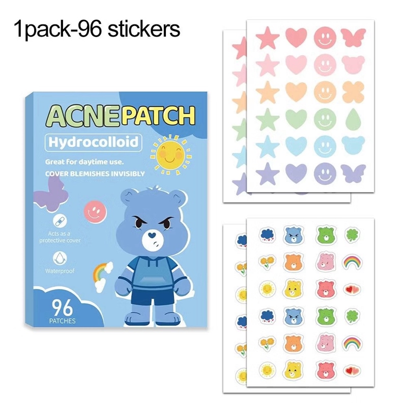 Hộp 96 miếng dán mụn Acne Patch gấu xanh