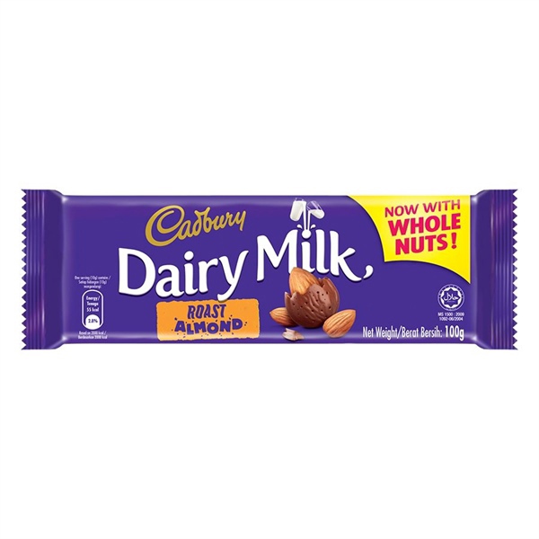Sô-cô-la hạnh nhân Cadbury Dairy Milk 80g