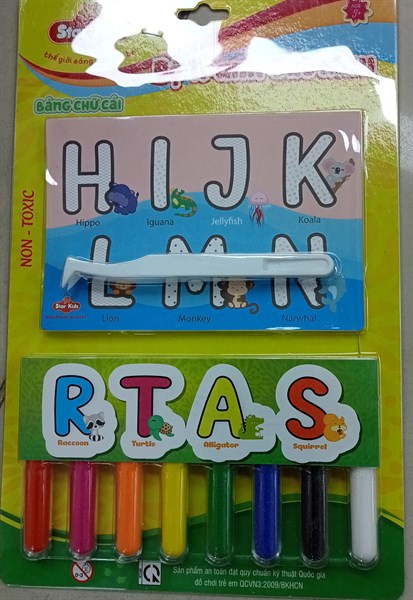Bộ tranh cát màu bảng chữ cái star Kids k-508