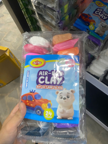 Đất sét nhẹ tự khô 24 màu K-MC02
