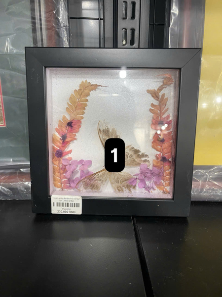Tranh ghép bướm thủ công 1 con.
