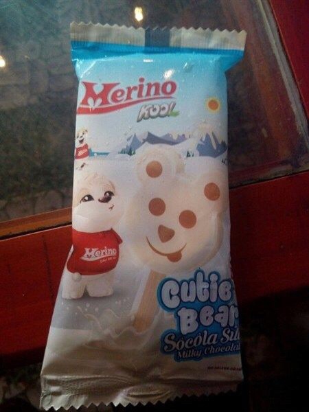 Kem gấu Merino Kool cutie Bear socola