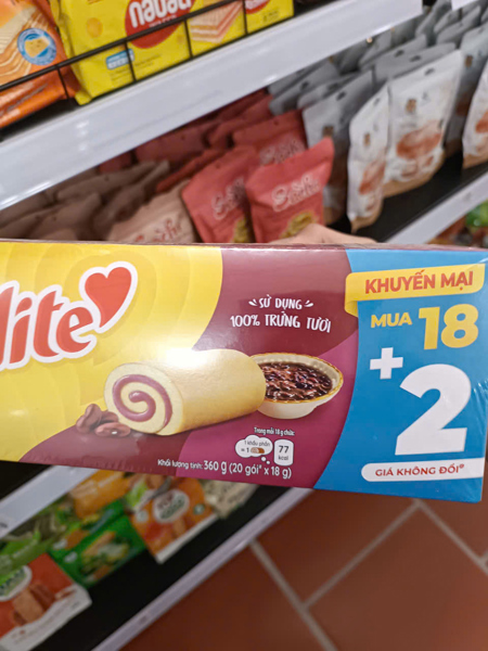 Bánh Solite vị đậu đỏ 360g