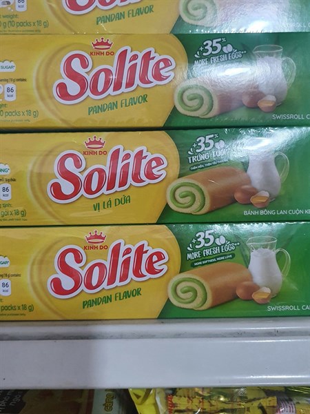 Bánh Solite vị lá dứa 180g