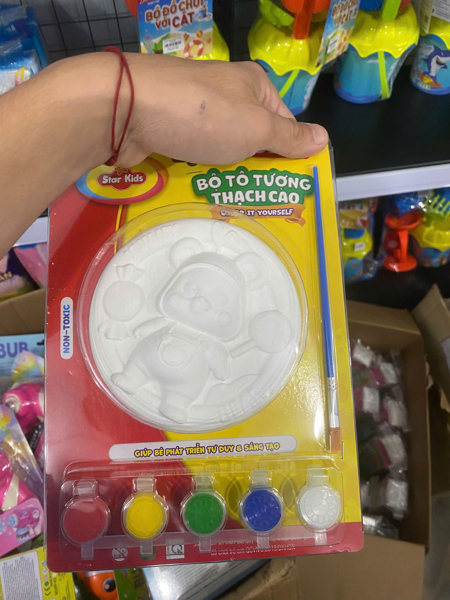 Star Kids k-101/12 bộ đồ chơi tô tượng thạch cao plaster painting kit