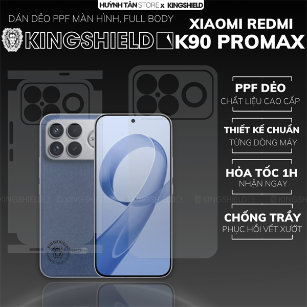 Dán PPF XIAOMI REDMI K90 PRO MAX MÀN HÌNH NHÁM nhám chống trầy xướt ít bám vân tay KINGSHIELD