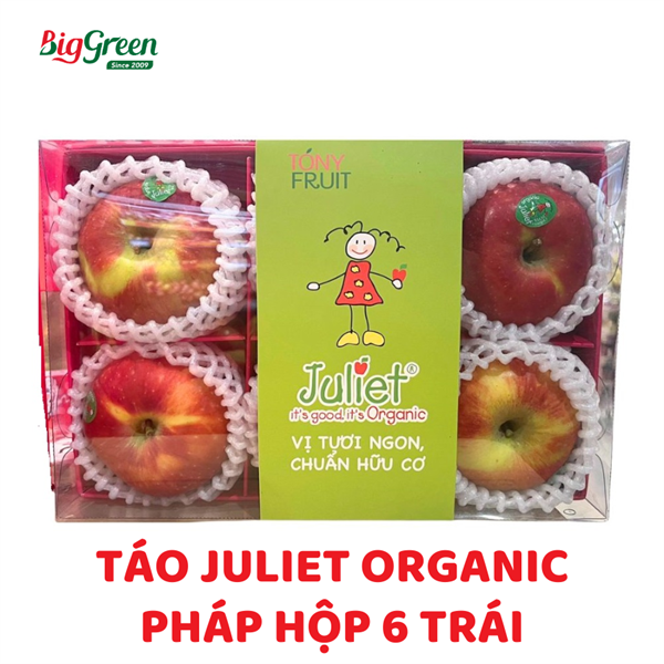 Táo Juliet Organic Pháp hộp 6 trái