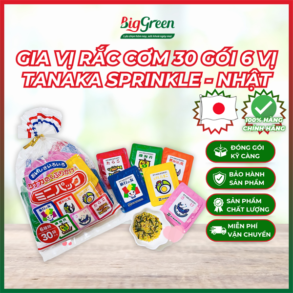 Gia Vị Rắc Cơm 6 Vị Tanaka Sprinkle